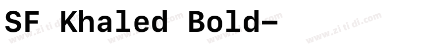 SF Khaled Bold字体转换